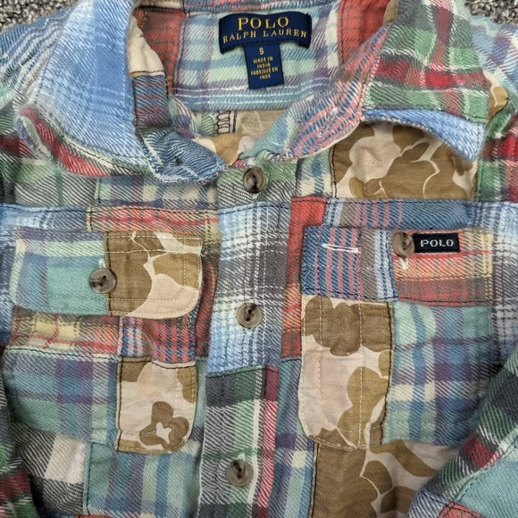 POLO Ralph Lauren Patchwork Button Down - Picture 3 of 4